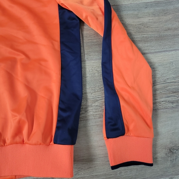 Denver Broncos NFL Sparkle Type Orange Track Jacket Full Zip Womens Small - Picture 14 of 16